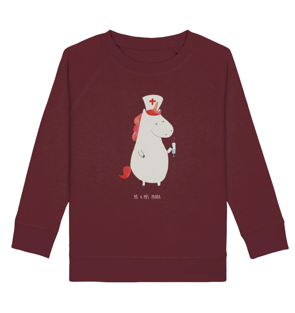 Organic Kinder Pullover Einhorn Krankenschwester Kinder Sweatshirt, Kinder Pullover, Einhorn Deko, Einhörner, Einhorn, Unicorn, Ärztin Geschenk, Krankenhaus, Krankenpflegerin, Krankenpfleger Geschenk, Krankenschwester Dankeschön, Krankenschwester Geschenk