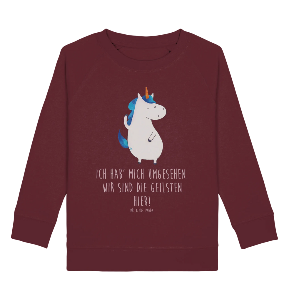 Organic Kinder Pullover Einhorn Mann Kinder Sweatshirt, Kinder Pullover, Einhorn Deko, Einhörner, Einhorn, Unicorn, Bester Freund, BFF, Familie, Mann, Party, Freundin, Hübsch, Cool, Beste