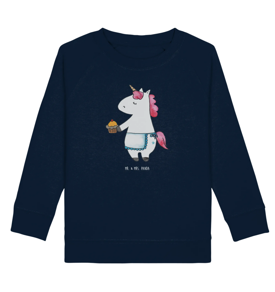 Organic Kinder Pullover Einhorn Muffin Kinder Sweatshirt, Kinder Pullover, Einhorn Deko, Einhörner, Einhorn, Unicorn, Geburtstag, Grüße, Kekse, Liebesgrüße, Geburtstagsgrüße, Glückwünsche, Muffin, Backen