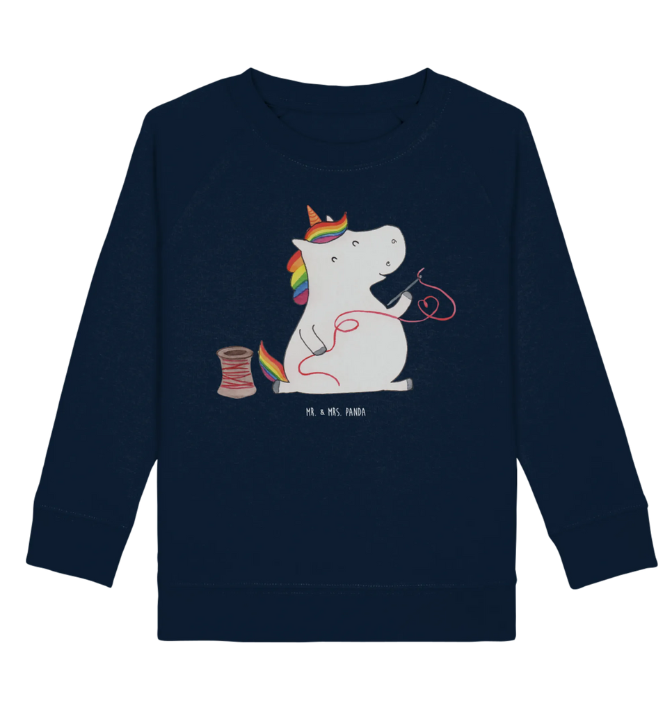 Organic Kinder Pullover Einhorn Näherin Kinder Sweatshirt, Kinder Pullover, Einhorn Deko, Einhörner, Einhorn, Unicorn, Freundin, Nähzimmer, Näherin, Nähen, Mädchen, Basteln, Häkeln, Stricken
