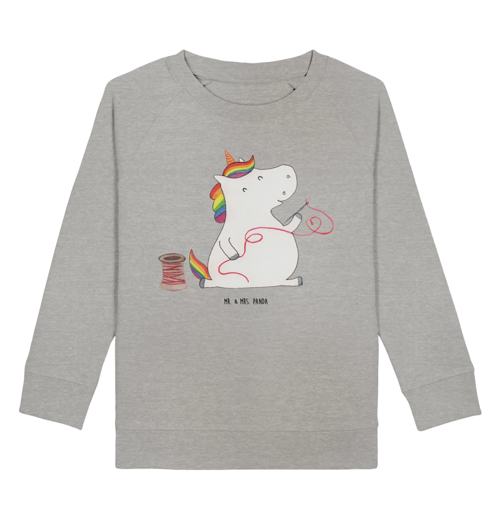 Organic Kinder Pullover Einhorn Näherin Kinder Sweatshirt, Kinder Pullover, Einhorn Deko, Einhörner, Einhorn, Unicorn, Freundin, Nähzimmer, Näherin, Nähen, Mädchen, Basteln, Häkeln, Stricken