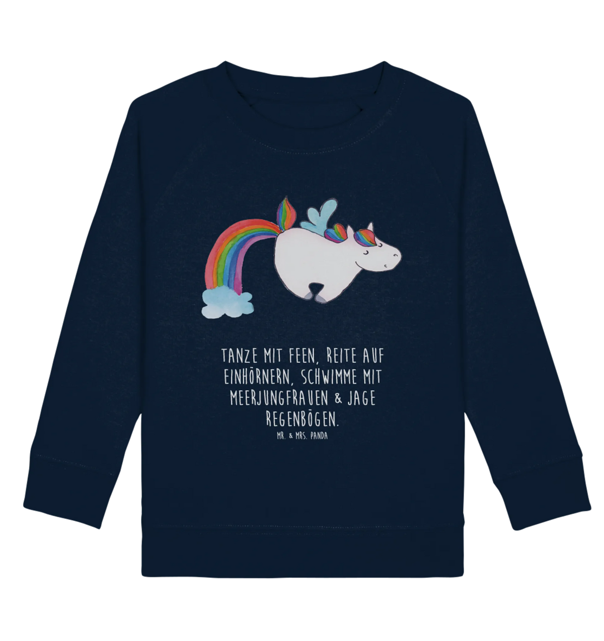 Organic Kinder Pullover Einhorn Fliegendes Pferd Kinder Sweatshirt, Kinder Pullover, Einhorn, Unicorn, Einhörner, Einhorn Deko, Realität, Spielen, Erwachsenwerden, Regenbogen, Glitzer