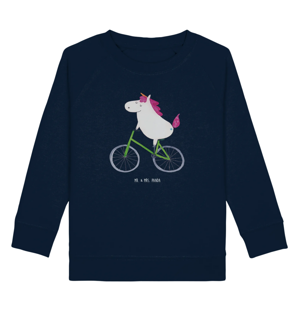 Organic Kinder Pullover Einhorn Radfahrer Mädchen, Kinder Pullover, Kinder Sweatshirt, Jungen, Einhorn Deko, Einhörner, Einhorn, Unicorn, Liebeskummer, Konfetti, Luxusproblem, Bike, Radfahren, Kummer, Feenstaub, Radfahrer, Rad