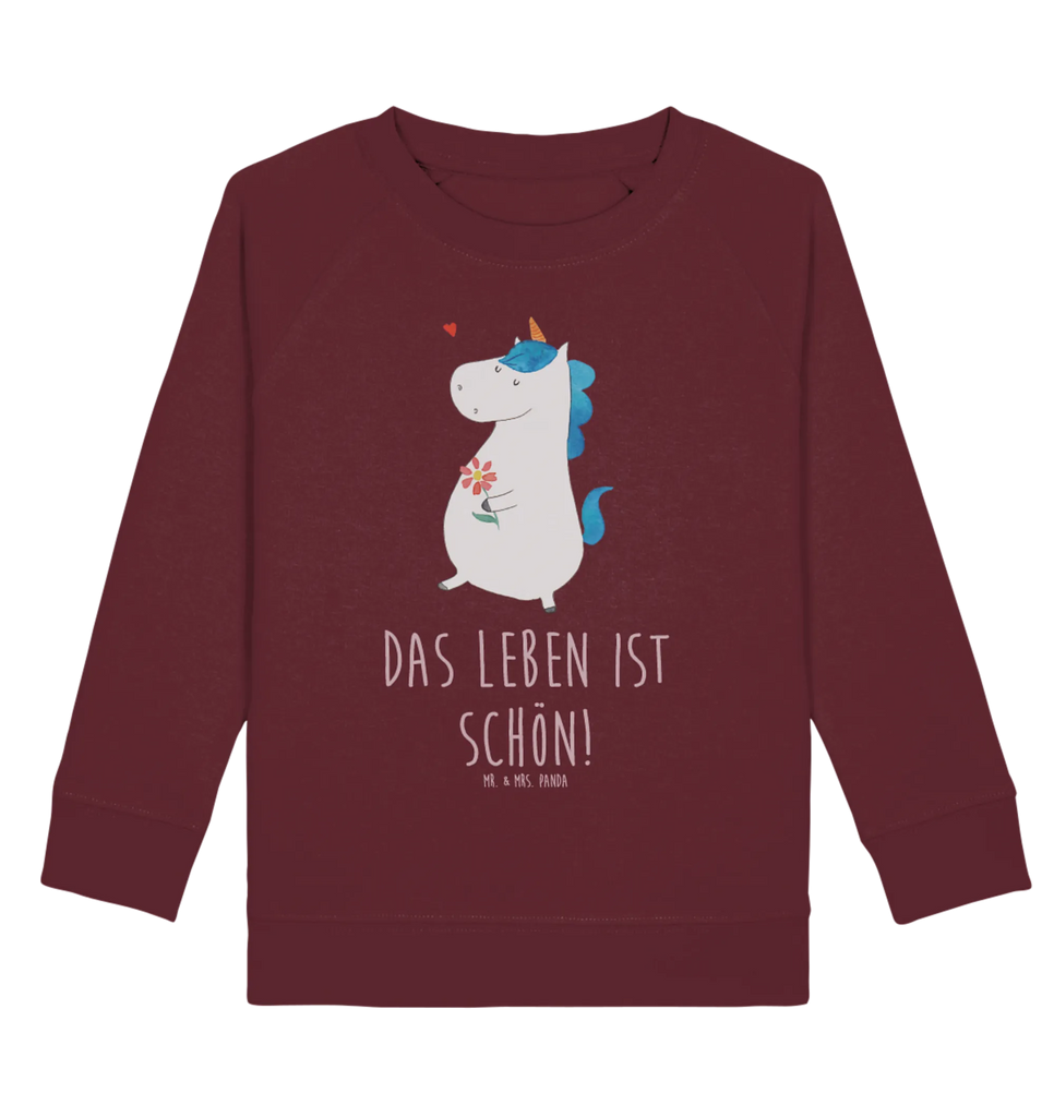 Organic Kinder Pullover Einhorn Spaziergang Kinder Pullover, Mädchen, Jungen, Kinder Sweatshirt, Einhorn, Einhörner, Einhorn Deko, Unicorn, Blumen, Gute Laune, Freundin, Schwester, Motivation, Glitzer, Mutter, Freude, Spaziergang