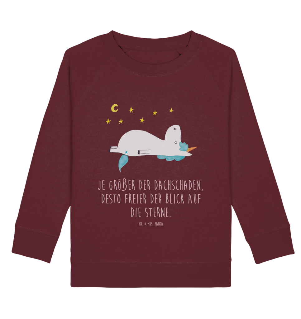 Organic Kinder Pullover Einhorn Sternenhimmel Kinder Sweatshirt, Kinder Pullover, Einhorn Deko, Einhörner, Einhorn, Unicorn, Verrückt, Sterne, Sternenhimmel, Dachschaden