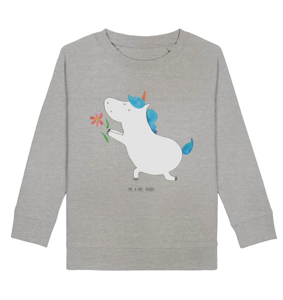 Organic Kinder Pullover Einhorn Blume Kinder Sweatshirt, Kinder Pullover, Einhorn Deko, Einhörner, Einhorn, Unicorn, Liebesbeweis, Freund, Verlobung, Heiraten, Ehepaar, Partner, Heiratsantrag, Ehe, Pärchen, Liebe, Freundin, Antrag