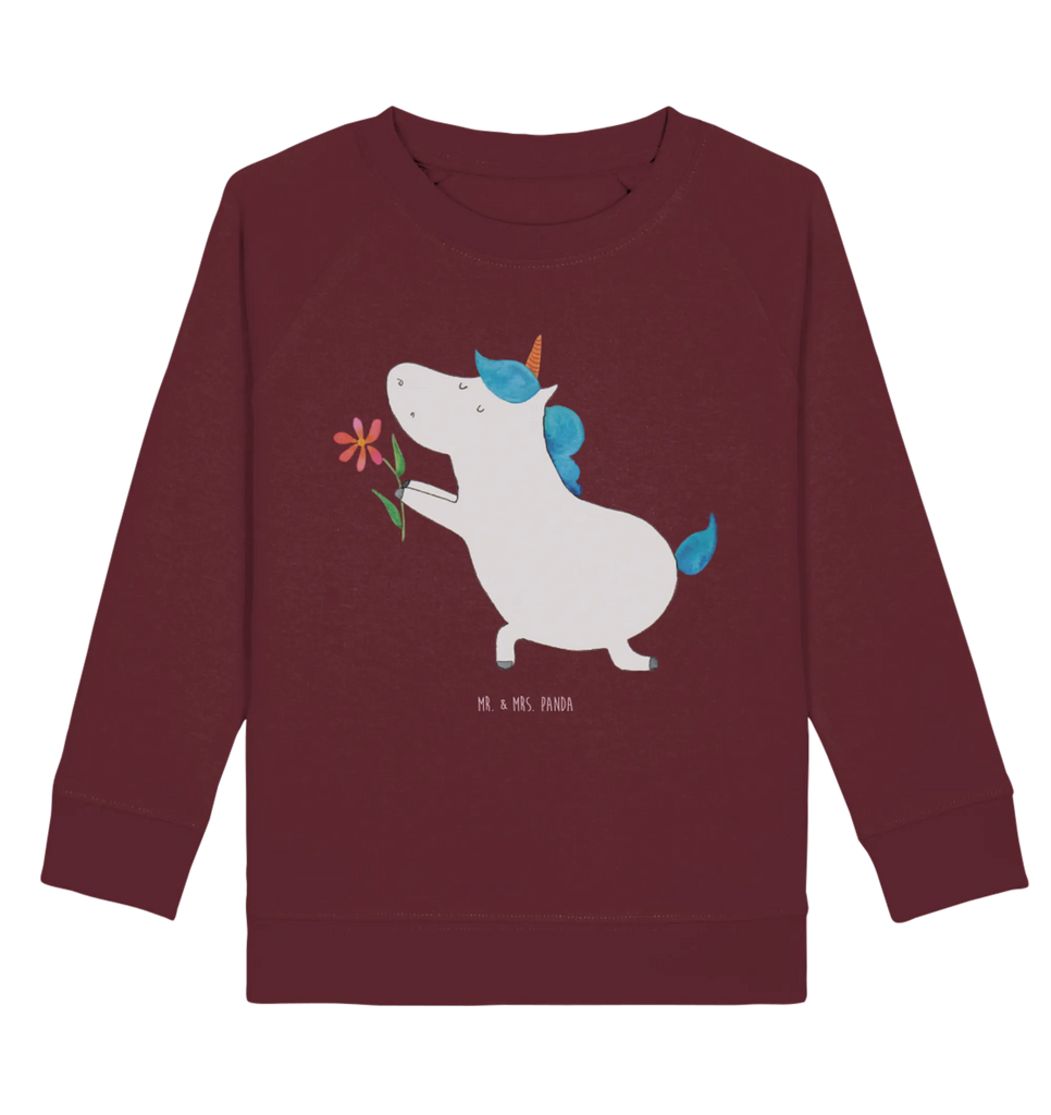 Organic Kinder Pullover Einhorn Blume Kinder Sweatshirt, Kinder Pullover, Einhorn Deko, Einhörner, Einhorn, Unicorn, Liebesbeweis, Freund, Verlobung, Heiraten, Ehepaar, Partner, Heiratsantrag, Ehe, Pärchen, Liebe, Freundin, Antrag