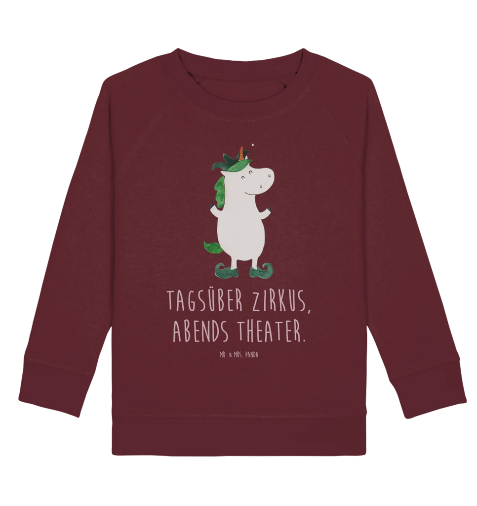Organic Kinder Pullover Einhorn Joker Kinder Pullover, Kinder Sweatshirt, Einhorn Deko, Einhörner, Einhorn, Unicorn, Mittelalter, Gaukler, Kasper, Hofnarr