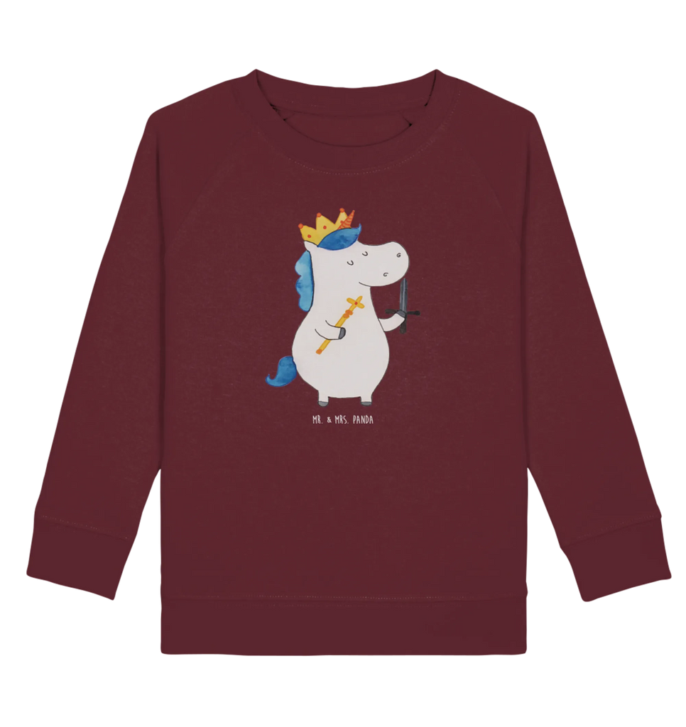 Organic Kinder Pullover Einhorn König mit Schwert Kinder Pullover, Kinder Sweatshirt, Einhorn Deko, Einhörner, Einhorn, Unicorn, Ritter, Mittelalter, König