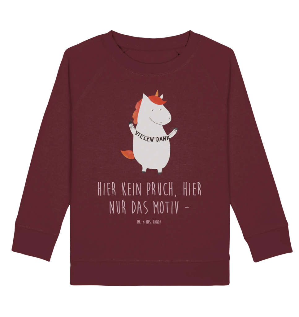 Organic Kinder Pullover Einhorn Vielen Dank Kinder Pullover, Kinder Sweatshirt, Einhorn Deko, Einhörner, Einhorn, Unicorn, Danksagung, Dankeschön, Vielen Dank, Danke