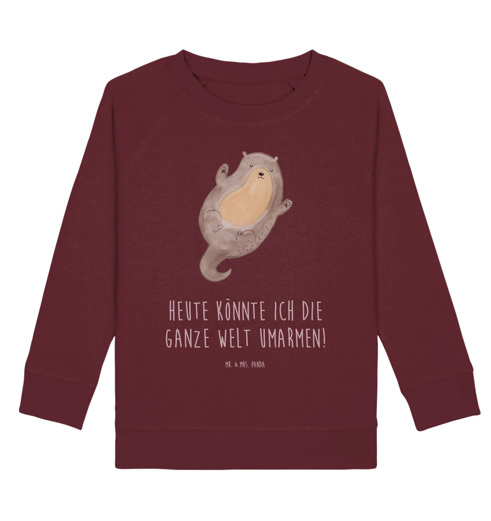 Organic Kinder Pullover Otter Umarmen Kinder Pullover, Jungen, Mädchen, Kinder Sweatshirt, Otter, Fischotter, Seeotter, Otter Seeotter See Otter