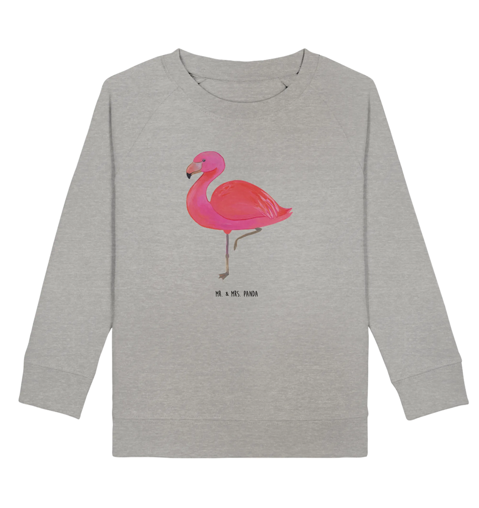 Organic Kinder Pullover Flamingo classic Kinder Pullover, Kinder Sweatshirt, Flamingo, Stolz, Spruch, Einzigartig, Geschwister, Freundinnen, für Mich, Außenseiter, Tochter, Selbstliebe, Ich, Sohn, Freundin