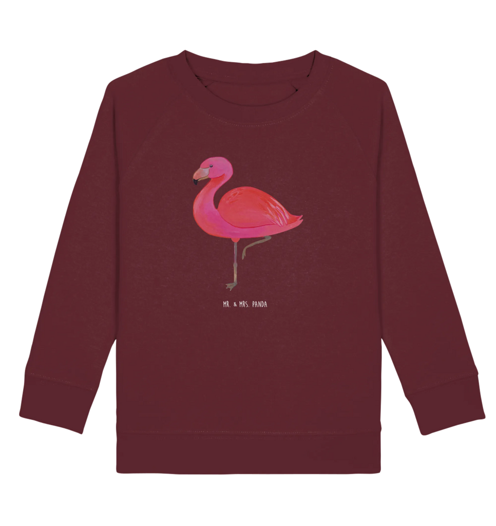Organic Kinder Pullover Flamingo classic Kinder Pullover, Kinder Sweatshirt, Flamingo, Stolz, Spruch, Einzigartig, Geschwister, Freundinnen, für Mich, Außenseiter, Tochter, Selbstliebe, Ich, Sohn, Freundin