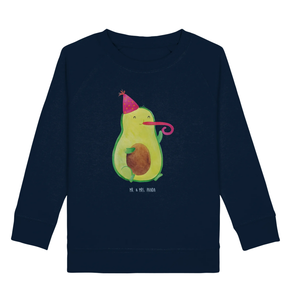 Organic Kinder Pullover Avocado Partyhupe Kinder Pullover, Jungen, Kinder Sweatshirt, Mädchen, Gesund, Vegan, Veggie, Avocado, Geburtstag, Gute Laune, Feierlichkeit, Tröte, Fete, Feier, Party