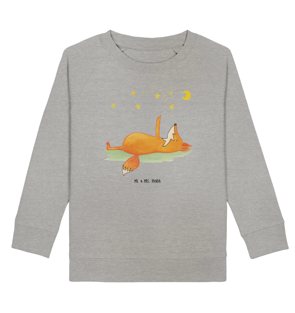 Organic Kinder Pullover Fuchs Sterne Kinder Sweatshirt, Kinder Pullover, Fuchs, Tröstende Worte, Spruch schön, Always Look On The Bright Side Of Life, Füchse, Spruch Positiv, Romantik