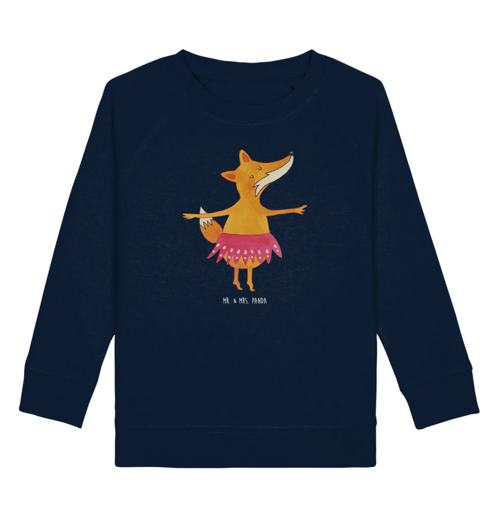 Organic Kinder Pullover Fuchs Ballerina Kinder Sweatshirt, Jungen, Kinder Pullover, Mädchen, Fuchs, Tanzen, Füchsin, Ballett, Füchse, Party, Geburtstag, Ballerina, Fuchs Spruch, Tänzerin, Einladung