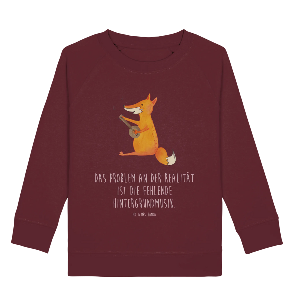Organic Kinder Pullover Fuchs Gitarre Kinder Pullover, Kinder Sweatshirt, Fuchs, Gitarre, Sängerin, Musik Spruch, Geschenk Musiker, Füchse, Musikerin, Sänger