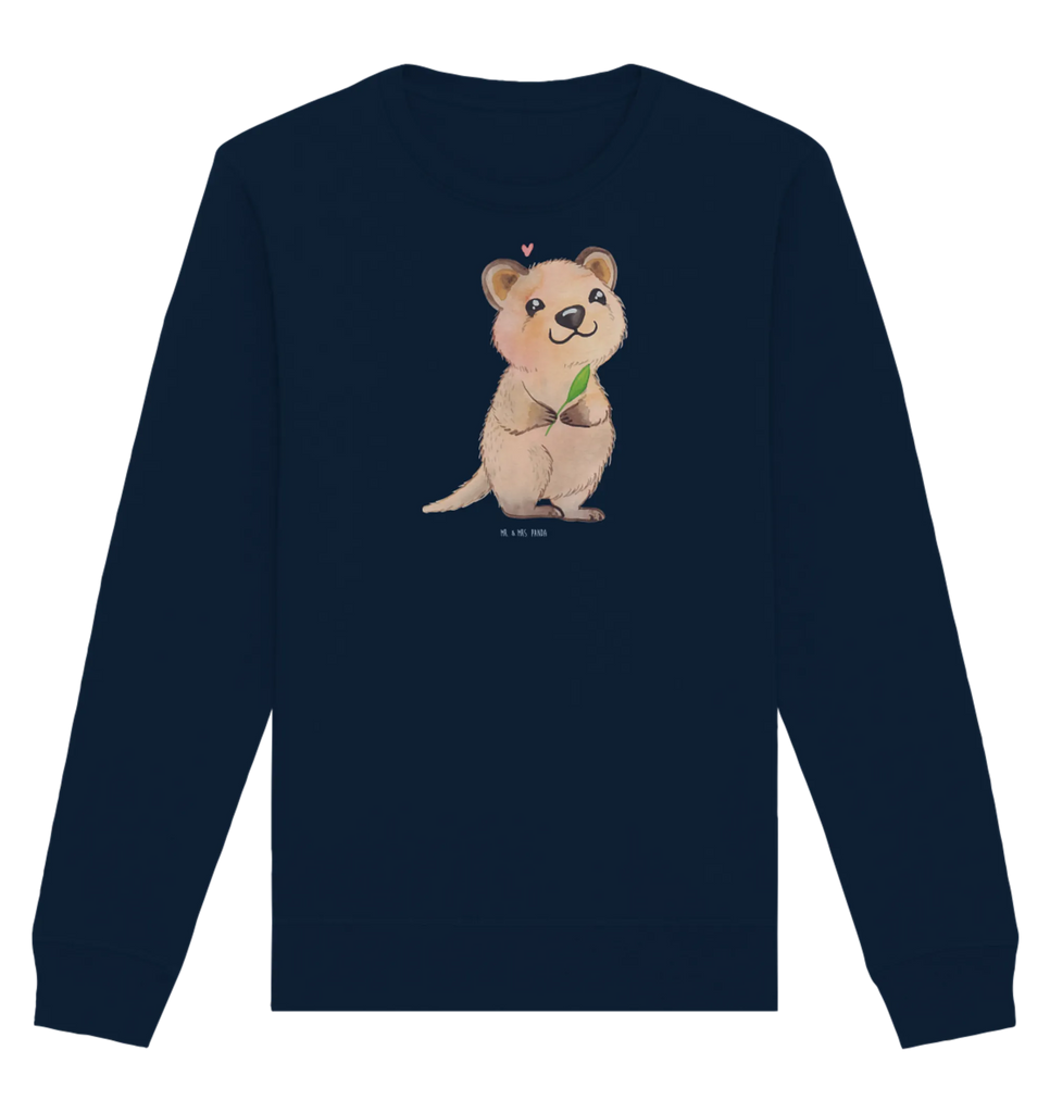 Organiczny Sweter Quokka Szczęśliwy Pullover, Pullover Männer, Pullover Frauen, Sweatshirt, Sweatshirt Männer, Sweatshirt Frauen, Unisex, Tiermotive, Gute Laune, lustige Sprüche, Tiere, Quokka, Verschieben, Aufschieberitis, Lustiger Spruch, Niedliches Tier, Dinge erledigen