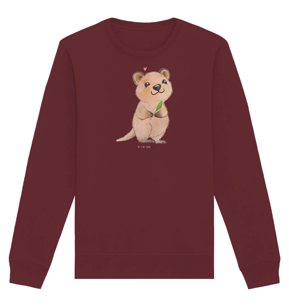 Organiczny Sweter Quokka Szczęśliwy Pullover, Pullover Männer, Pullover Frauen, Sweatshirt, Sweatshirt Männer, Sweatshirt Frauen, Unisex, Tiermotive, Gute Laune, lustige Sprüche, Tiere, Quokka, Verschieben, Aufschieberitis, Lustiger Spruch, Niedliches Tier, Dinge erledigen