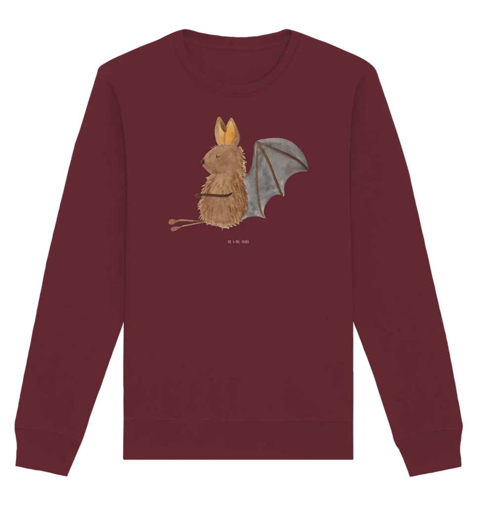 Organic Pullover bat Sit small animals, cute, funny, cute animal motives, hand drawn, small world, funny sayings, good mood, happy, gifts, gift ideas, special gifts, animal lover, card, bat, relax, bats, motivation