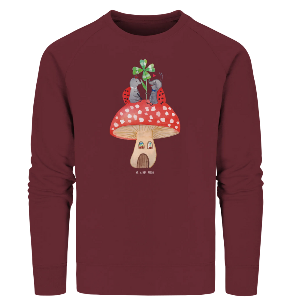 Organic Pullover ladybug toadstool Pullover, Pullover Männer, Pullover Frauen, Sweatshirt, Sweatshirt Männer, Sweatshirt Frauen, Unisex, Tiermotive, Gute Laune, lustige Sprüche, Tiere, Haus, Wohnung, zuhause, Fliegenpilz, Marienkäfer, Fleigenpilzhaus
