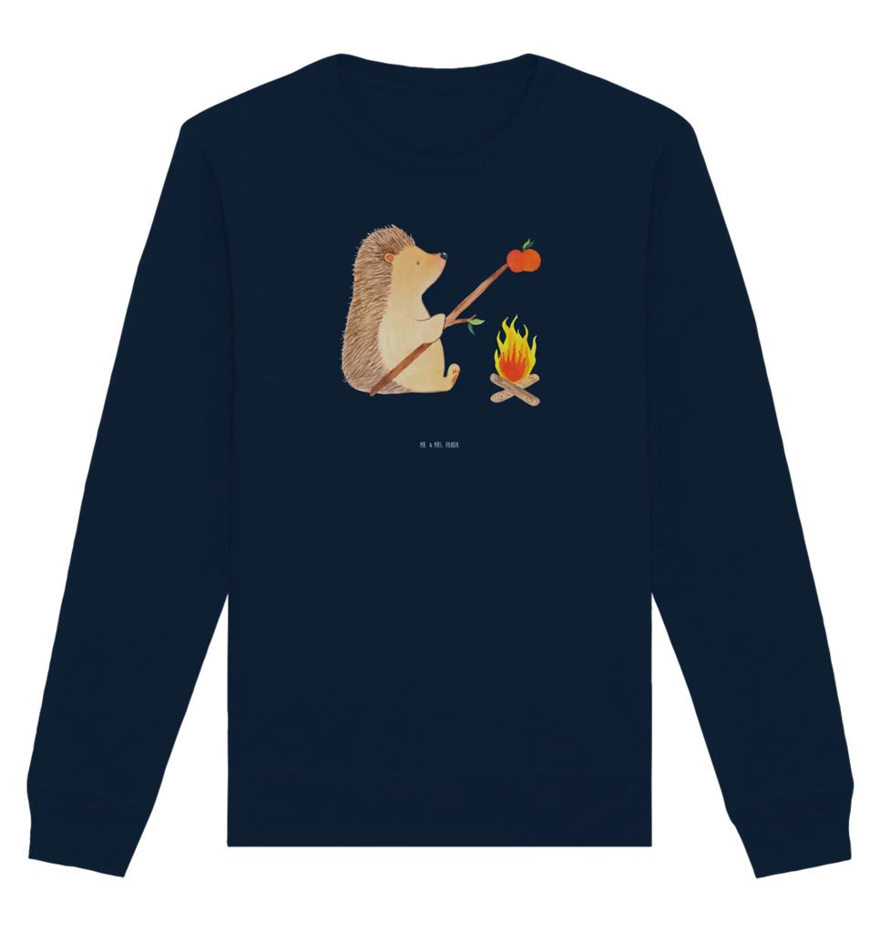 Organic Pullover Hedgehog grilling small animals, cute, funny, cute animal motives, hand drawn, small world, funny sayings, good mood, happy, gifts, gift ideas, special gifts, animal lover, card, meaning of life, goals, motivation, barbecue, saying, hedgehog, unemployed