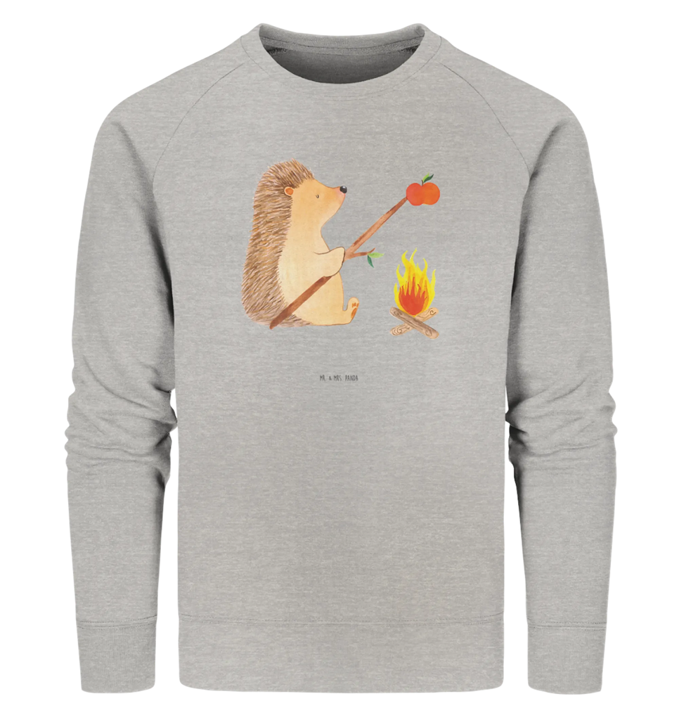 Organic Pullover Hedgehog grilling small animals, cute, funny, cute animal motives, hand drawn, small world, funny sayings, good mood, happy, gifts, gift ideas, special gifts, animal lover, card, meaning of life, goals, motivation, barbecue, saying, hedgehog, unemployed