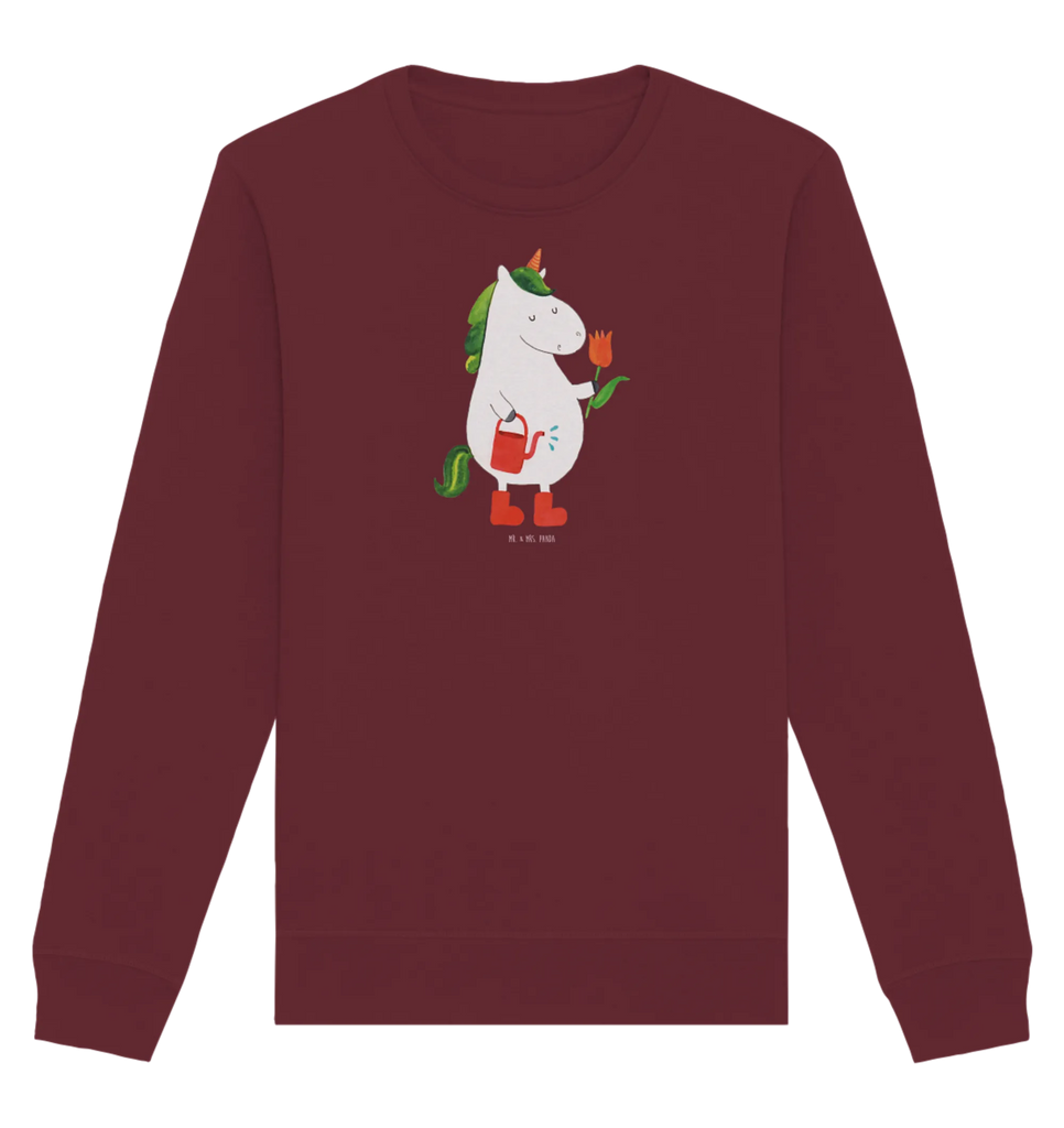 Organic Pullover unicorn gardener Pullover, Pullover Männer, Pullover Frauen, Sweatshirt, Sweatshirt Männer, Sweatshirt Frauen, Unisex, Einhorn, Einhörner, Einhorn Deko, Unicorn, Luftballon, Gießkanne, Giesskanne, Lebenslust, Freude, Blume, Freundin, Garten, Stiefel