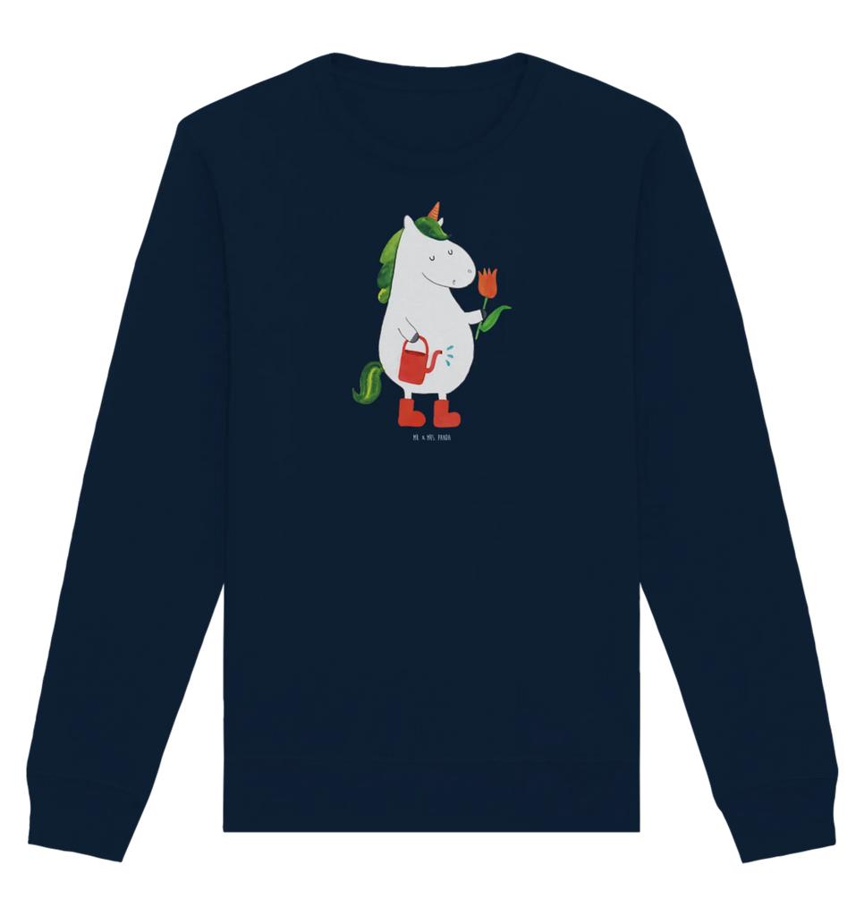 Organic Pullover unicorn gardener Pullover, Pullover Männer, Pullover Frauen, Sweatshirt, Sweatshirt Männer, Sweatshirt Frauen, Unisex, Einhorn, Einhörner, Einhorn Deko, Unicorn, Luftballon, Gießkanne, Giesskanne, Lebenslust, Freude, Blume, Freundin, Garten, Stiefel