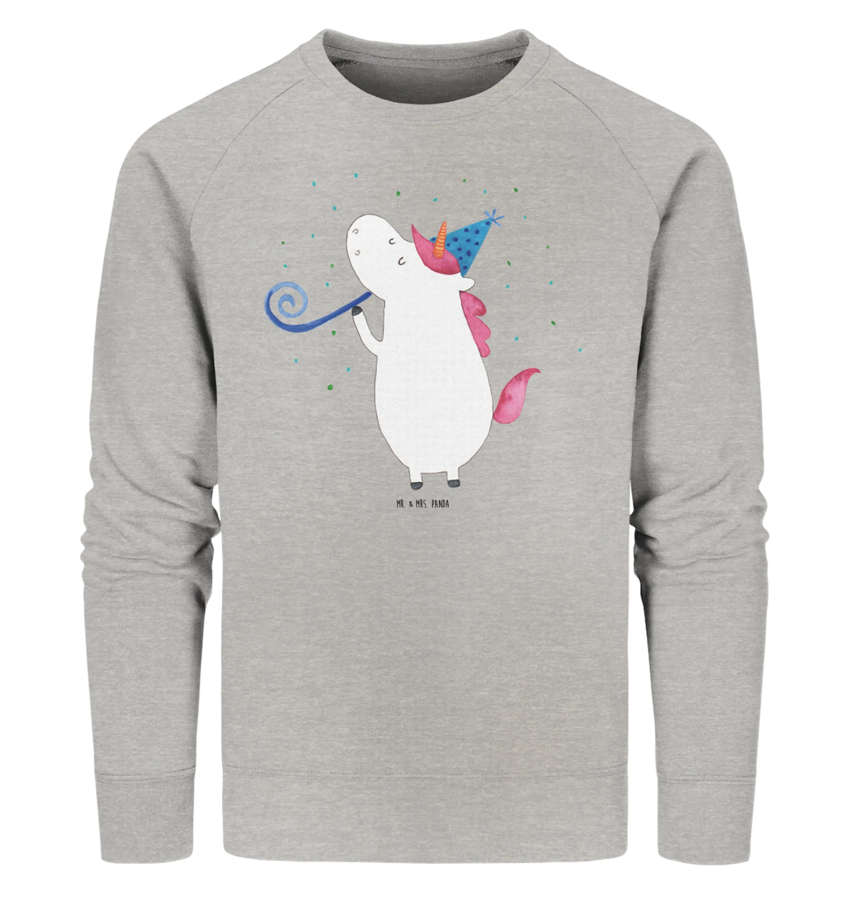 Organic Pullover unicorn party Pullover, Pullover Männer, Pullover Frauen, Sweatshirt, Sweatshirt Männer, Sweatshirt Frauen, Unisex, Einhorn, Einhörner, Einhorn Deko, Unicorn, Glitzer, Konfetti, Party, Geburtstag, Feier, Fest, Alkohol, Disco, Club