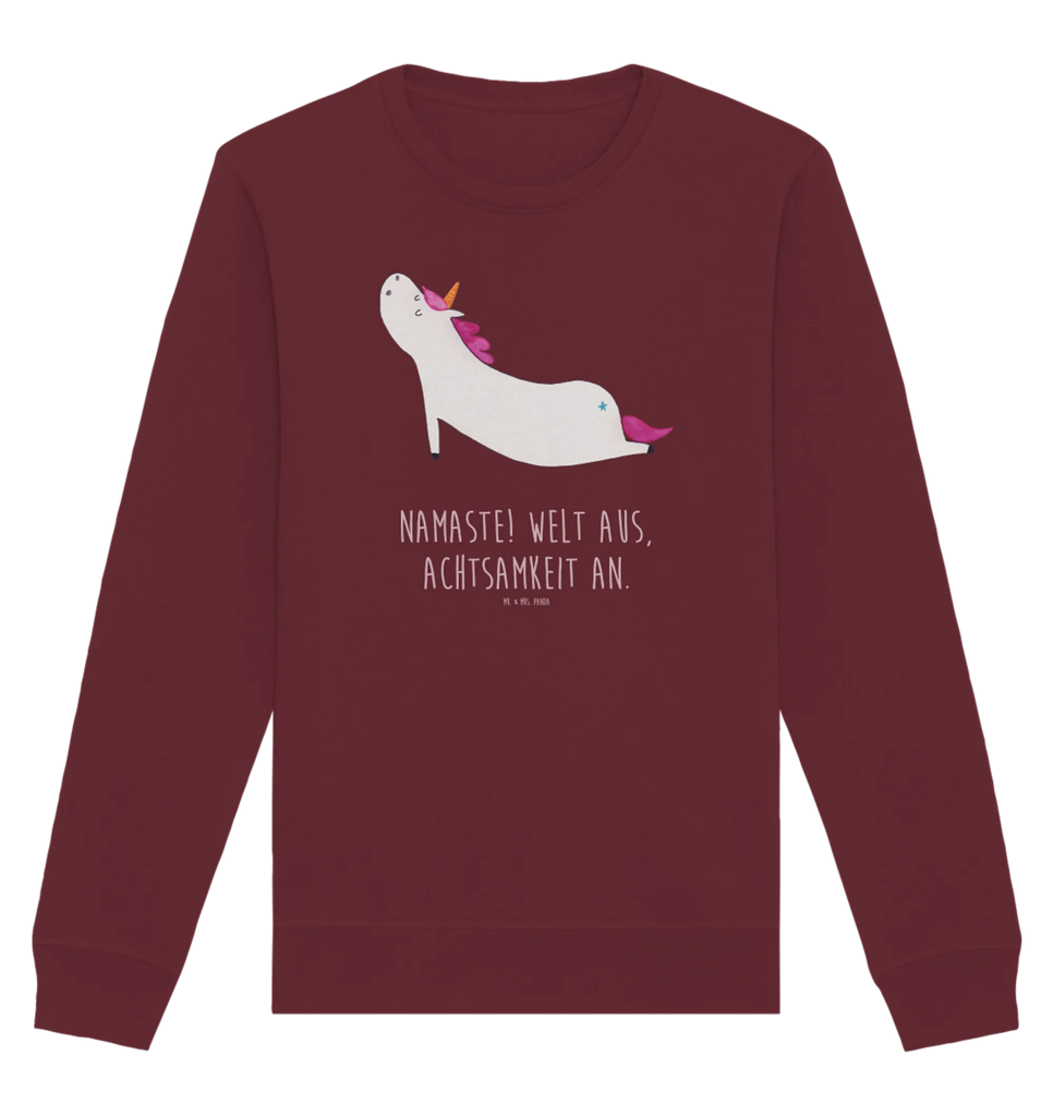 Organic Pullover unicorn yoga Pullover, Pullover Männer, Pullover Frauen, Sweatshirt, Sweatshirt Männer, Sweatshirt Frauen, Unisex, Einhorn, Einhörner, Einhorn Deko, Unicorn, Yoga, Namaste, Achtsamkeit, Entspannung, Joga, Yogamatte, Sport, lustig, witzig, süß