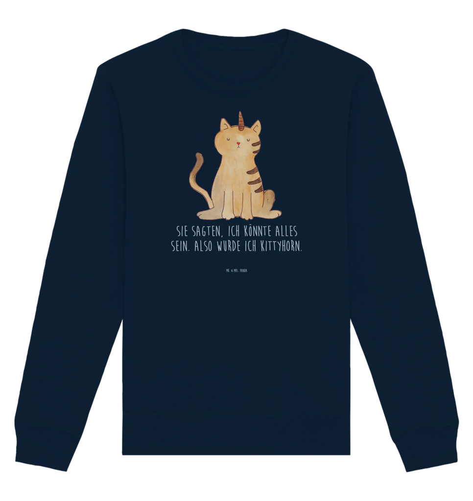 Organiczny Sweter jednorożec kot Pullover, Pullover Männer, Pullover Frauen, Sweatshirt, Sweatshirt Männer, Sweatshirt Frauen, Unisex, Einhorn, Einhörner, Einhorn Deko, Unicorn, Katzer, Mieze, Regenbogen, Glitzer, Einhornpower, Erwachsenwerden, Katze, Katzenhorn, Einhornkatze, Kittyhorn