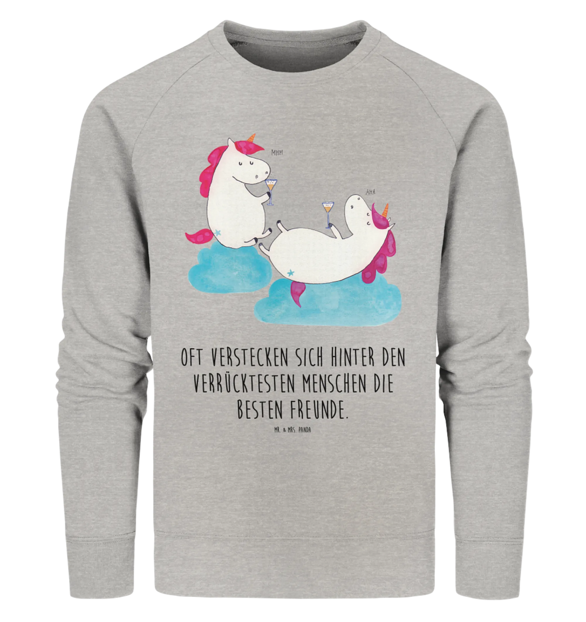 Organiczny Sweter jednorożec szampan Pullover, Pullover Männer, Pullover Frauen, Sweatshirt, Sweatshirt Männer, Sweatshirt Frauen, Unisex, Einhorn, Einhörner, Einhorn Deko, Unicorn, Freundinnen, Freundin, BFF, Sekt, Mädelsabend, Spaß, Party, Korken, Anstoßen, Beste