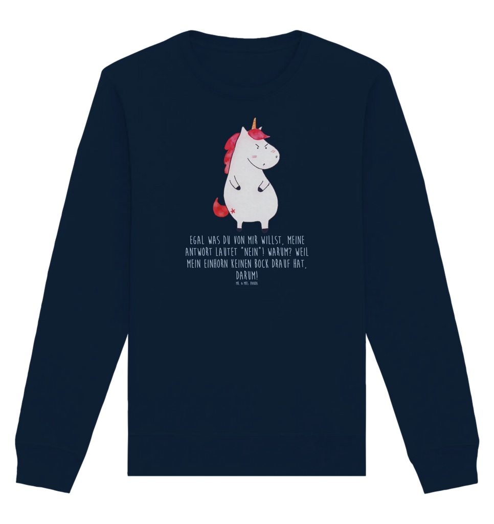 Organic Pullover unicorn Fury Pullover, Pullover Männer, Pullover Frauen, Sweatshirt, Sweatshirt Männer, Sweatshirt Frauen, Unisex, Einhorn, Einhörner, Einhorn Deko, Unicorn, Realität, Ansage, lustlos, nein, Büro, Arbeit, wütend, dumme Fragen, lustig, Spaß, Geschenk