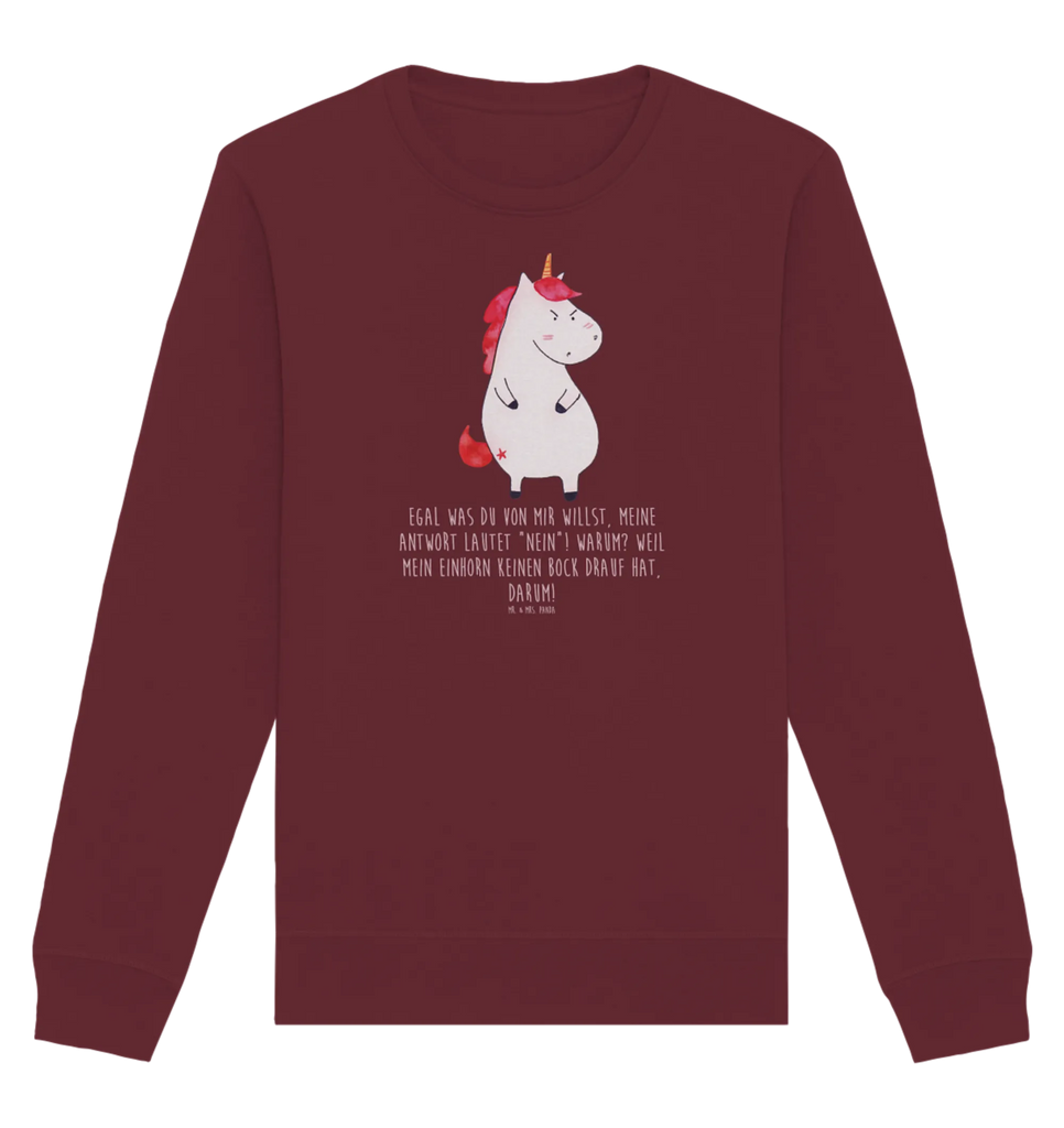 Organic Pullover unicorn Fury Pullover, Pullover Männer, Pullover Frauen, Sweatshirt, Sweatshirt Männer, Sweatshirt Frauen, Unisex, Einhorn, Einhörner, Einhorn Deko, Unicorn, Realität, Ansage, lustlos, nein, Büro, Arbeit, wütend, dumme Fragen, lustig, Spaß, Geschenk