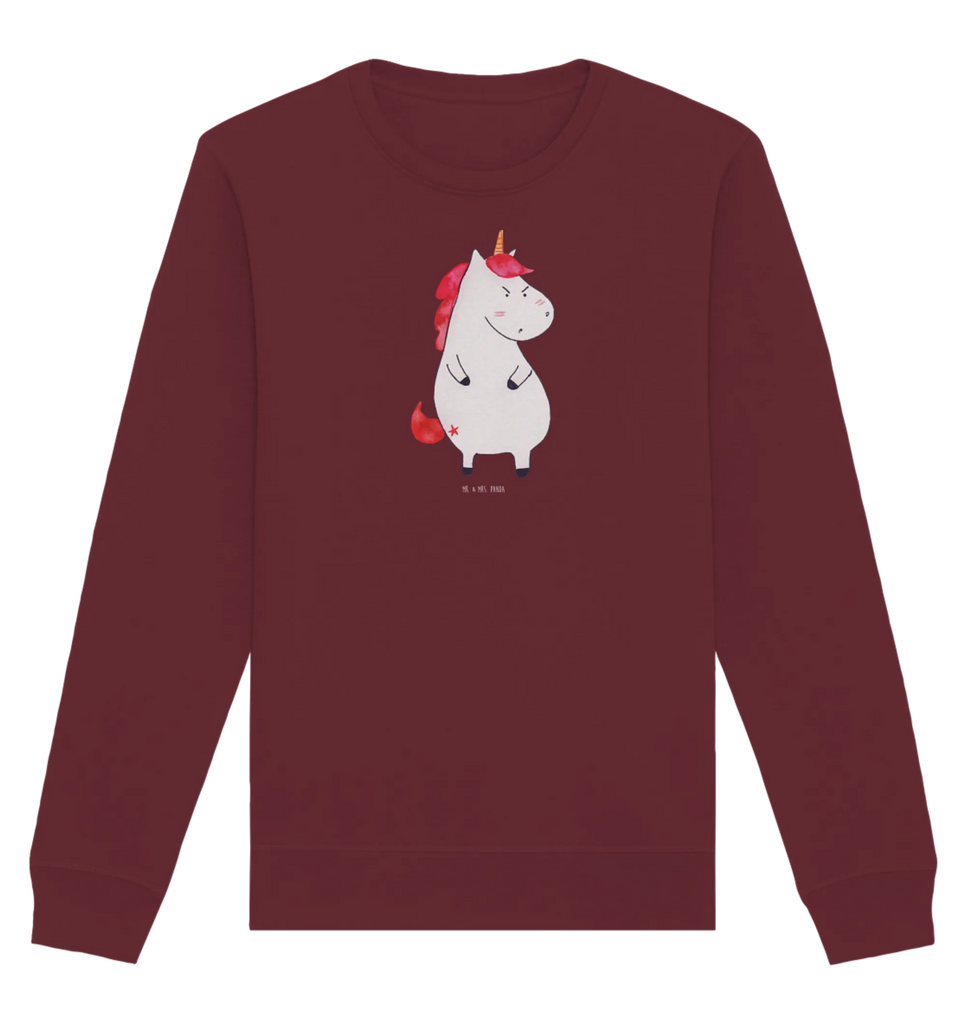 Organic Pullover unicorn Fury Pullover, Pullover Männer, Pullover Frauen, Sweatshirt, Sweatshirt Männer, Sweatshirt Frauen, Unisex, Einhorn, Einhörner, Einhorn Deko, Unicorn, Realität, Ansage, lustlos, nein, Büro, Arbeit, wütend, dumme Fragen, lustig, Spaß, Geschenk