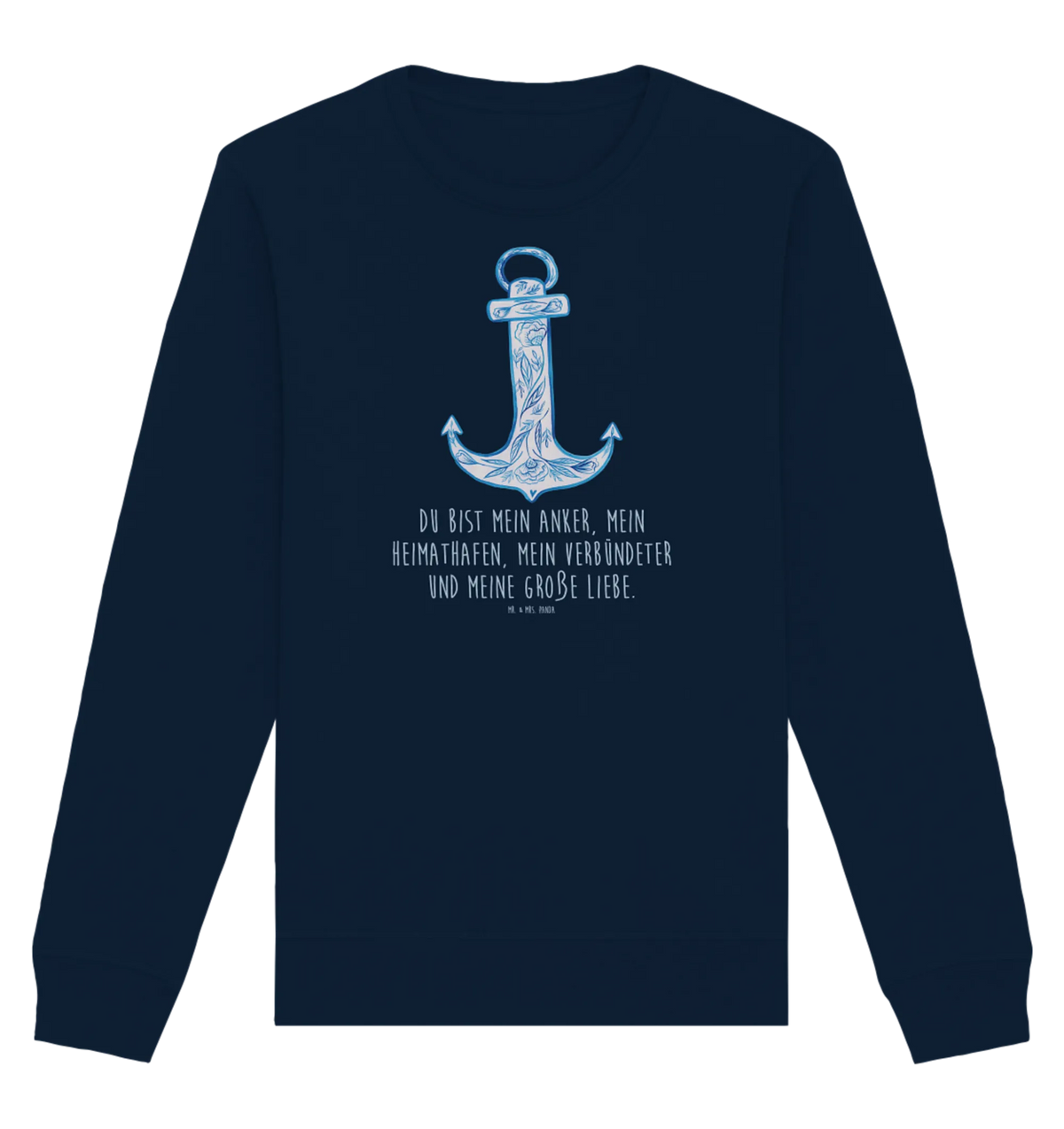 Nachhaltiger Pullover Anker Blau Pullover, Pullover Männer, Pullover Frauen, Sweatshirt, Sweatshirt Männer, Sweatshirt Frauen, Unisex, Tiermotive, Gute Laune, lustige Sprüche, Tiere