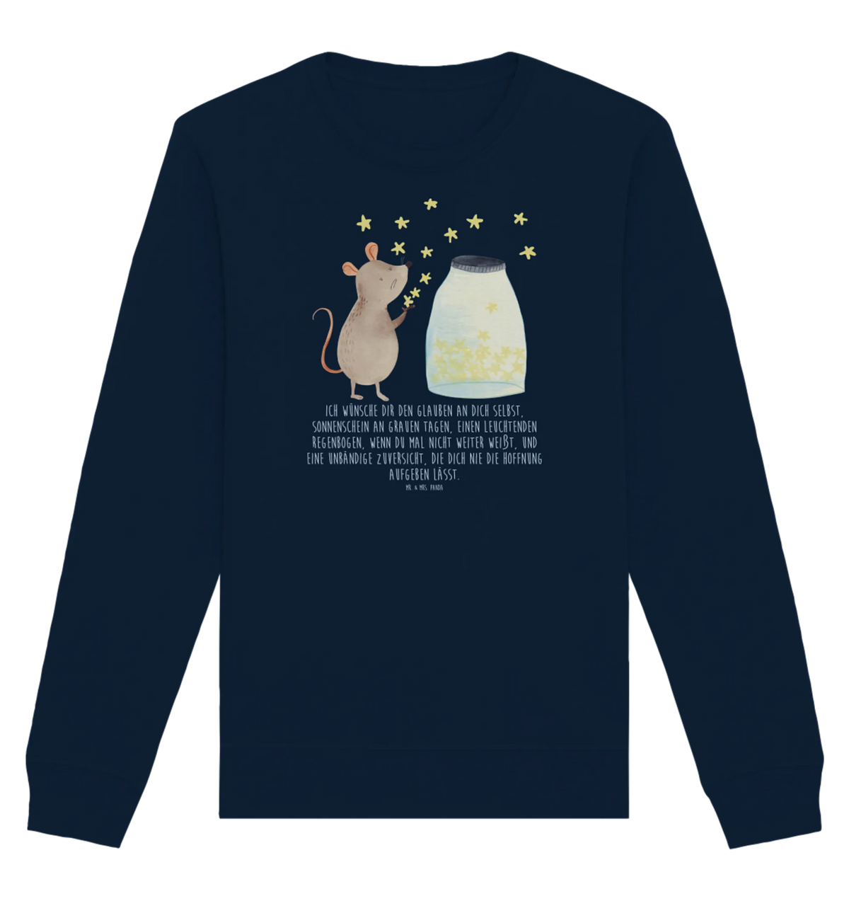 Organic Pullover Mouse Stars Pullover, Pullover Männer, Pullover Frauen, Sweatshirt, Sweatshirt Männer, Sweatshirt Frauen, Unisex, Tiermotive, Gute Laune, lustige Sprüche, Tiere, Maus, Sterne, Wunsch, Kind, Taufe, Taufgeschenk, Geburt, Schwangerschaft, erstes Kind, Kindergeburtstag, Geburtstag, Hoffnung, Träume