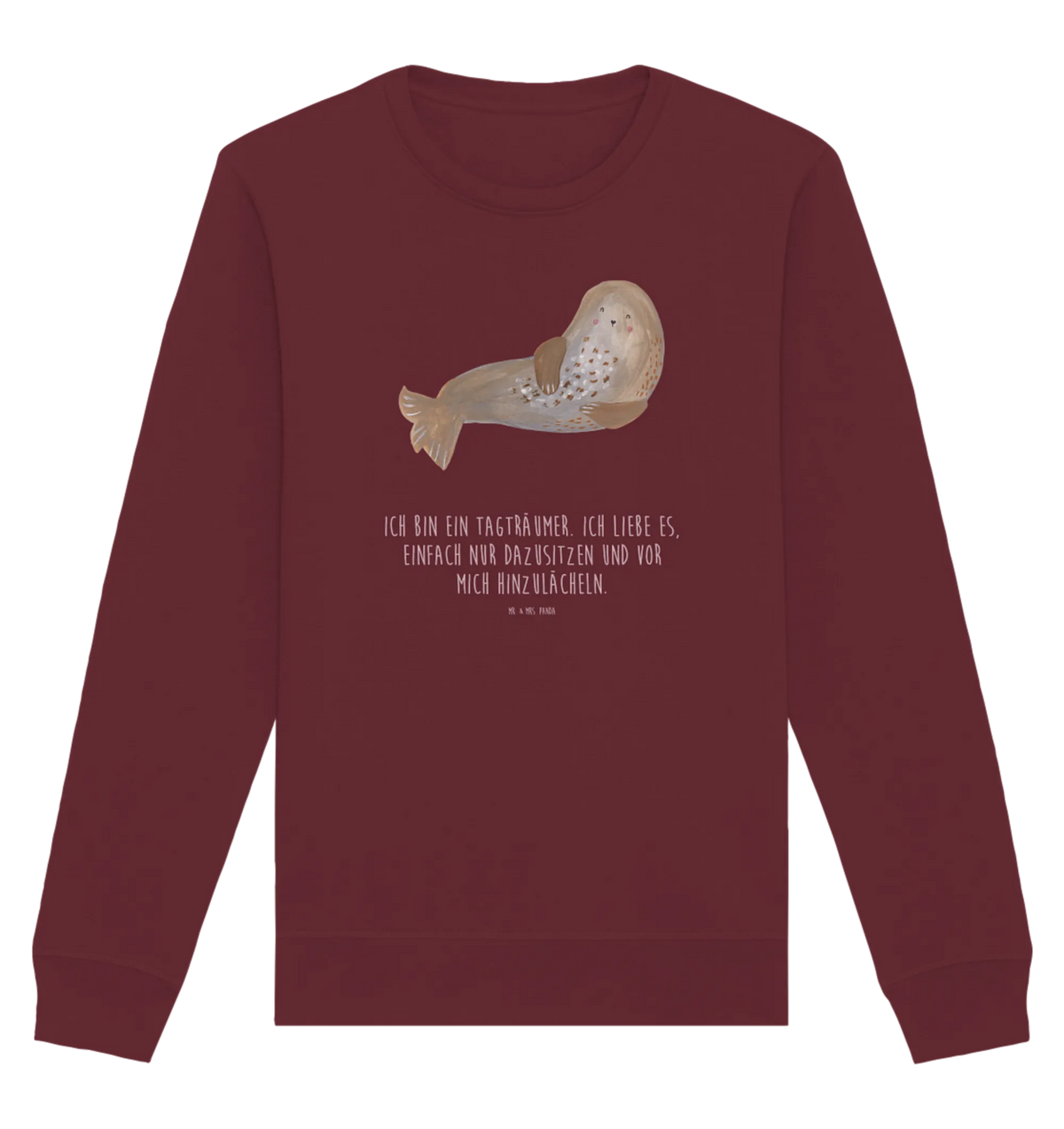 Baumwoll Pullover Robbe Lachen Pullover, Pullover Männer, Pullover Frauen, Sweatshirt, Sweatshirt Männer, Sweatshirt Frauen, Unisex, Tiermotive, Gute Laune, lustige Sprüche, Tiere, Robbe, Robben, Seehund, Strand, Meerestier, Ostsee, Nordsee