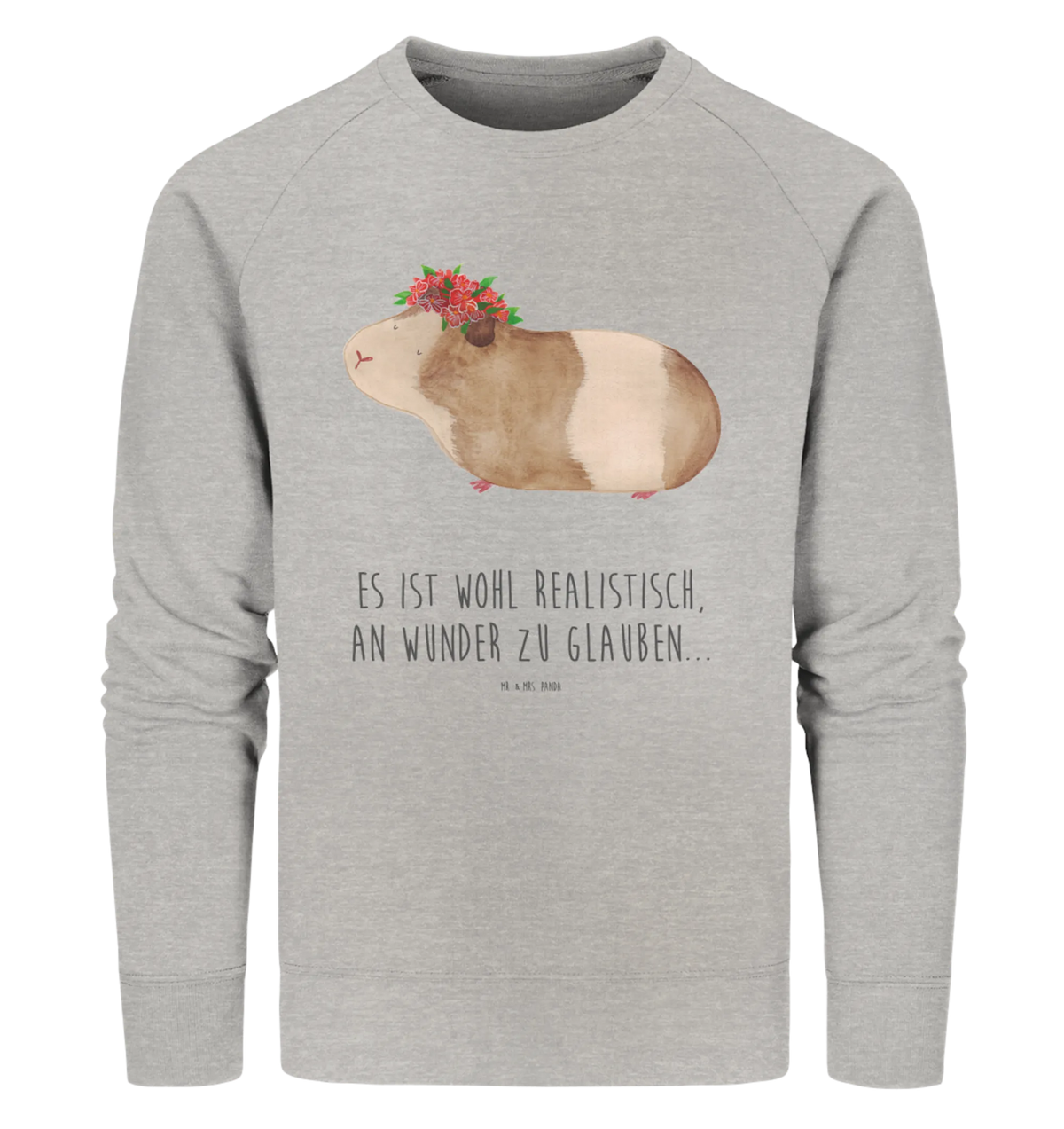 Organic Pullover Guinea pig wisdom Pullover, Pullover Männer, Pullover Frauen, Sweatshirt, Sweatshirt Männer, Sweatshirt Frauen, Unisex, Tiermotive, Gute Laune, lustige Sprüche, Tiere, Meerschweinchen, Meerie, Meeries, Wunder, Blumenkind, Realität, Spruch, Weisheit, Motivation, Wunderland
