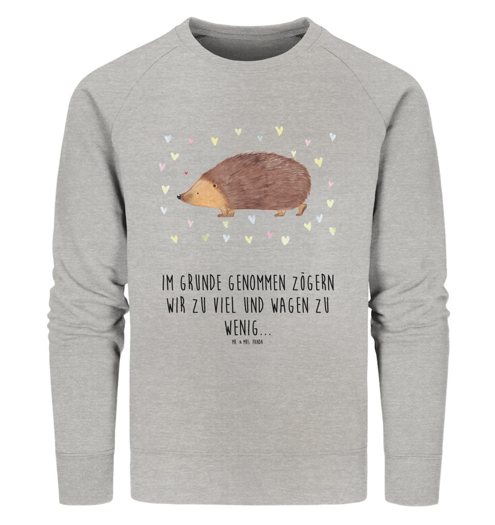 Organiczny Sweter jeż serca Pullover, Pullover Männer, Pullover Frauen, Sweatshirt, Sweatshirt Männer, Sweatshirt Frauen, Unisex, Tiermotive, Gute Laune, lustige Sprüche, Tiere, Liebe, Herz, Herzen, Igel, Vertrauen, Kuss, Leben
