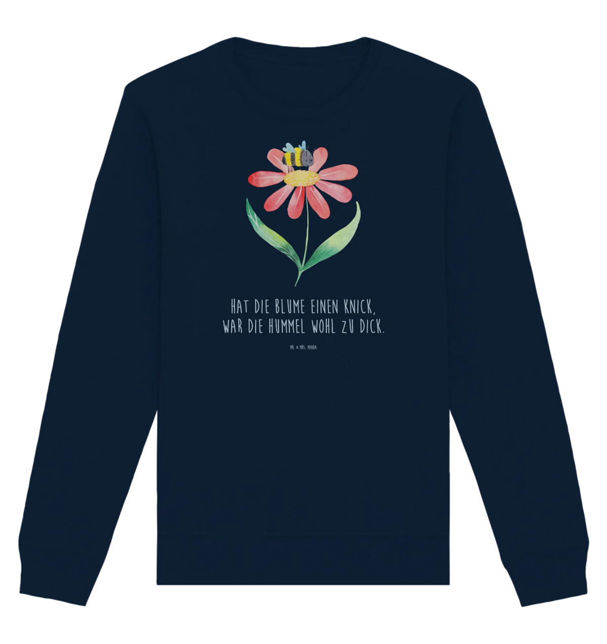 Rundhals Pullover Hummel Blume Pullover, Pullover Männer, Pullover Frauen, Sweatshirt, Sweatshirt Männer, Sweatshirt Frauen, Unisex, Tiermotive, Gute Laune, lustige Sprüche, Tiere, Hummel, Blume, Wespe, Flauschig, Natur, Feld, Hummeln, Biene