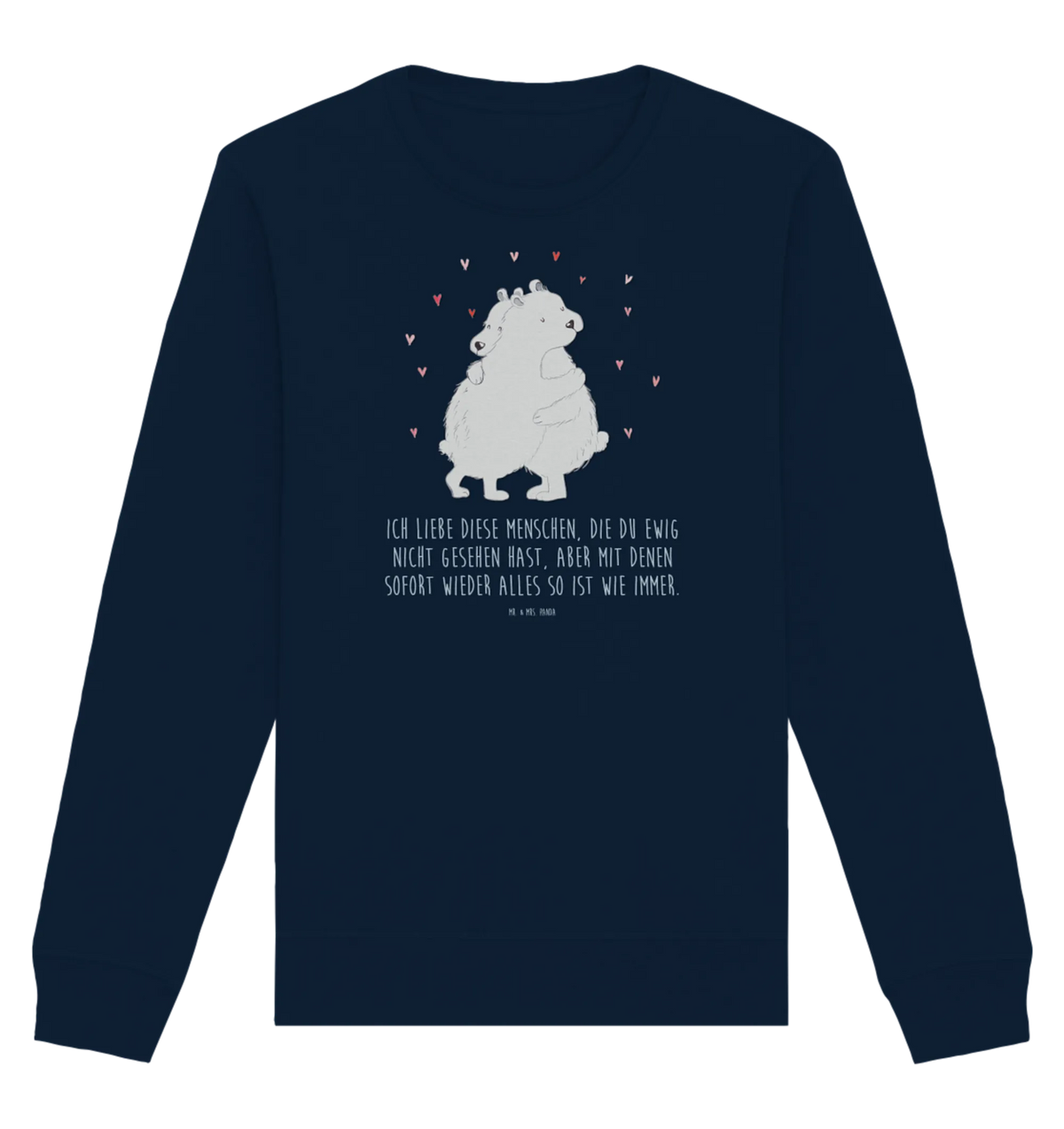 Organic Pullover Icebear Embrace Pullover, Pullover Männer, Pullover Frauen, Sweatshirt, Sweatshirt Männer, Sweatshirt Frauen, Unisex, Tiermotive, Gute Laune, lustige Sprüche, Tiere
