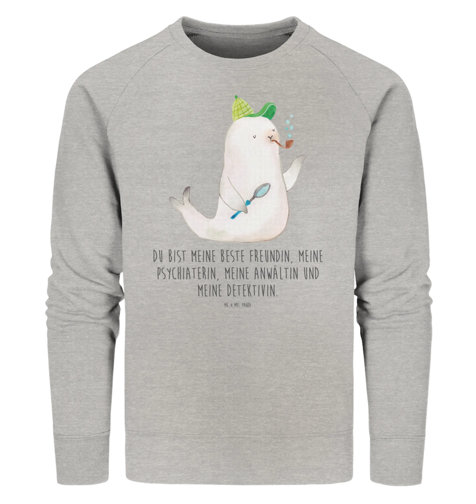 Organic Pullover seal sherlock Pullover, Pullover Männer, Pullover Frauen, Sweatshirt, Sweatshirt Männer, Sweatshirt Frauen, Unisex, Tiermotive, Gute Laune, lustige Sprüche, Tiere