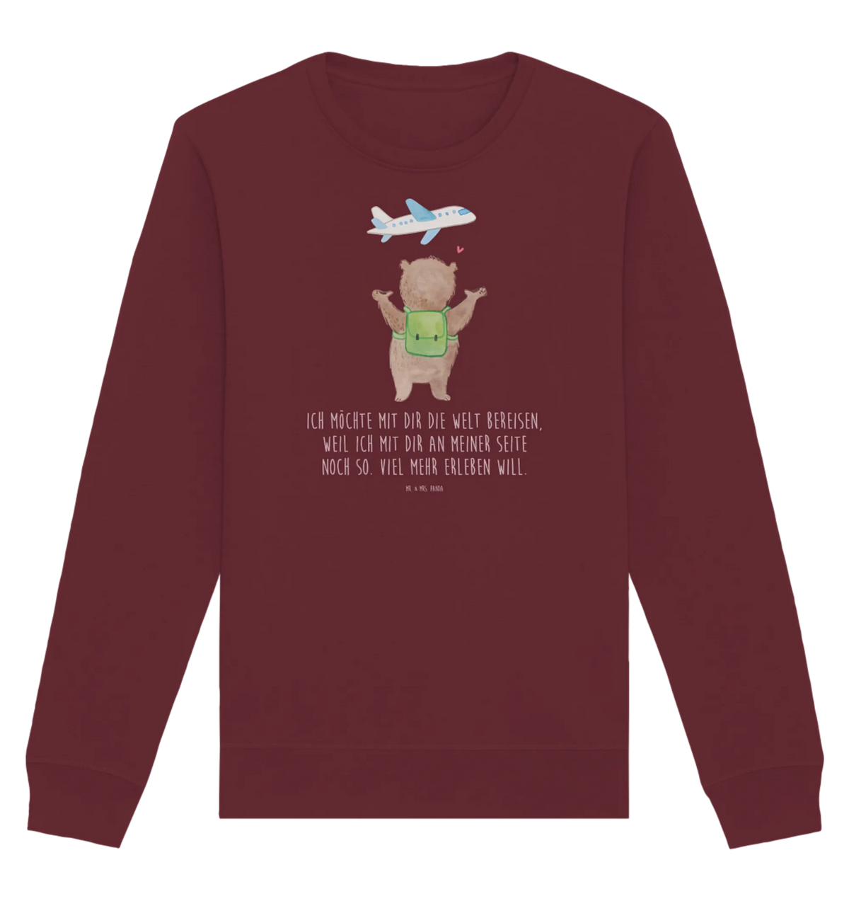 Organic Pullover bear Airplane Pullover, Pullover Männer, Pullover Frauen, Sweatshirt, Sweatshirt Männer, Sweatshirt Frauen, Unisex, Liebe, Partner, Freund, Freundin, Ehemann, Ehefrau, Heiraten, Verlobung, Heiratsantrag, Liebesgeschenk, Jahrestag, Hocheitstag, Valentinstag, Geschenk für Frauen, Hochzeitstag, Mitbringsel, Geschenk für Freundin, Geschenk für Partner, Liebesbeweis, für Männer, für Ehemann