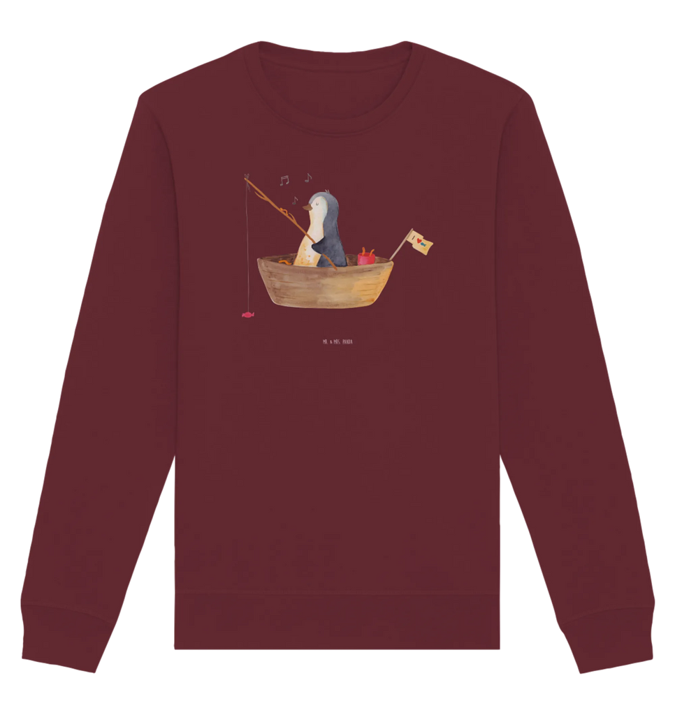 Organiczny Sweter pingwin łódka wędkarska Pullover, Pullover Männer, Pullover Frauen, Sweatshirt, Sweatshirt Männer, Sweatshirt Frauen, Unisex, Pinguin, Pinguine, Angeln, Boot, Angelboot, Lebenslust, Leben, genießen, Motivation, Neustart, Neuanfang, Trennung, Scheidung, Geschenkidee Liebeskummer
