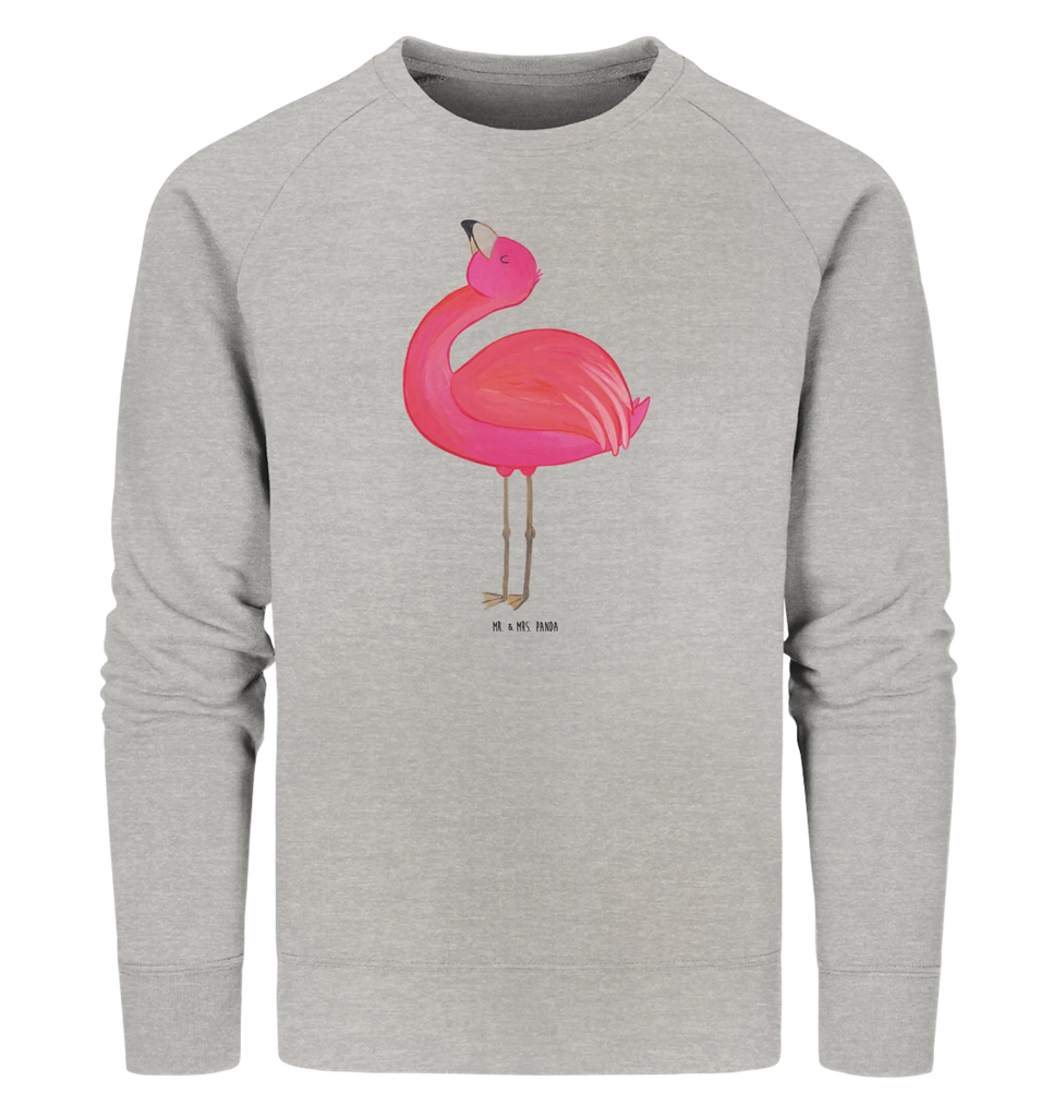 Organic Pullover flamingo Proud Pullover, Pullover Männer, Pullover Frauen, Sweatshirt, Sweatshirt Männer, Sweatshirt Frauen, Unisex, Flamingo, stolz, Freude, Selbstliebe, Selbstakzeptanz, Freundin, beste Freundin, Tochter, Mama, Schwester