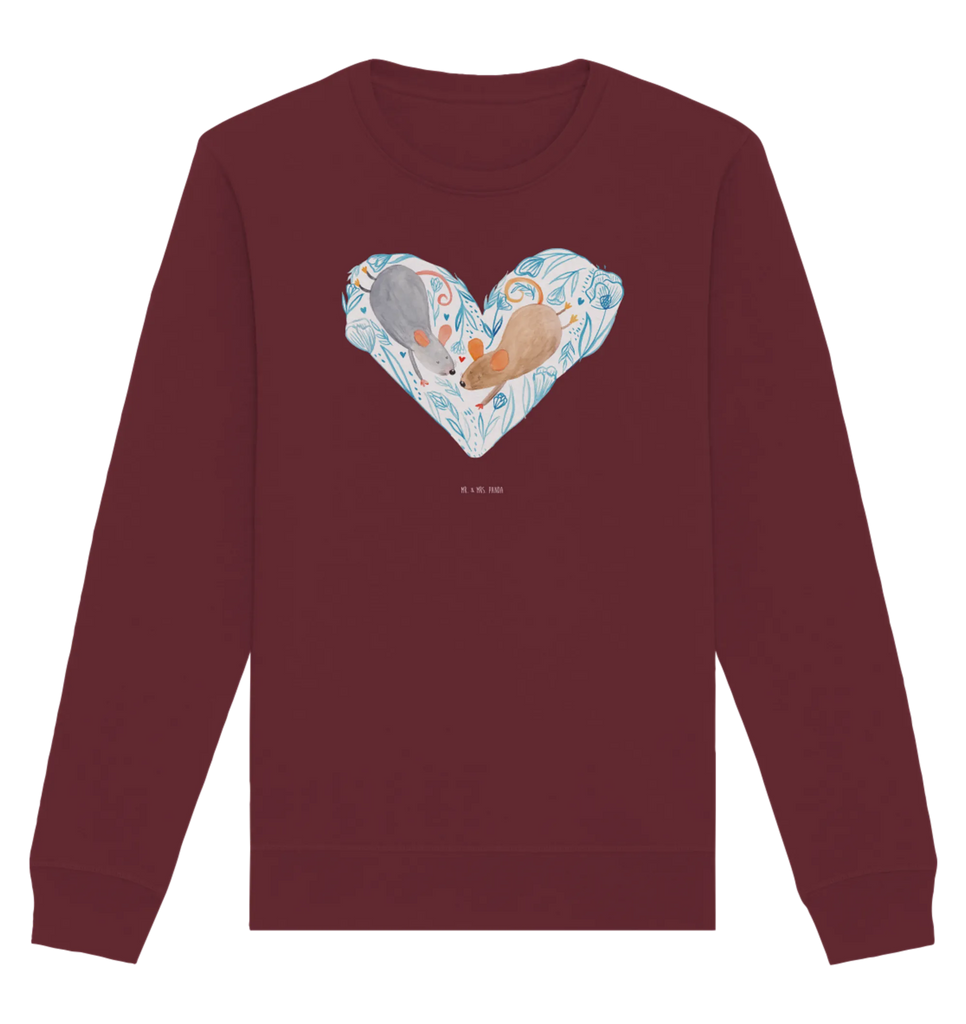 Organiczny Sweter Myszy serce Pullover, Pullover Männer, Pullover Frauen, Sweatshirt, Sweatshirt Männer, Sweatshirt Frauen, Unisex, Liebe, Partner, Freund, Freundin, Ehemann, Ehefrau, Heiraten, Verlobung, Heiratsantrag, Liebesgeschenk, Jahrestag, Hocheitstag, Maus, Mäuse, Liebesbotschaft, Liebesbeweis, Hochzeit, Lieblingsmensch, Gemeinsamkeit, Love, Geschenk für zwei