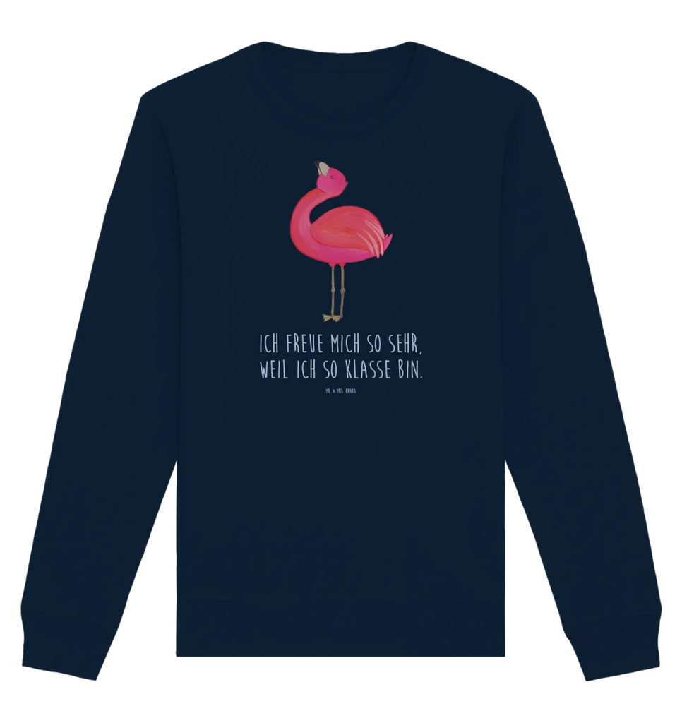 Organic Pullover flamingo Proud Pullover, Pullover Männer, Pullover Frauen, Sweatshirt, Sweatshirt Männer, Sweatshirt Frauen, Unisex, Flamingo, stolz, Freude, Selbstliebe, Selbstakzeptanz, Freundin, beste Freundin, Tochter, Mama, Schwester