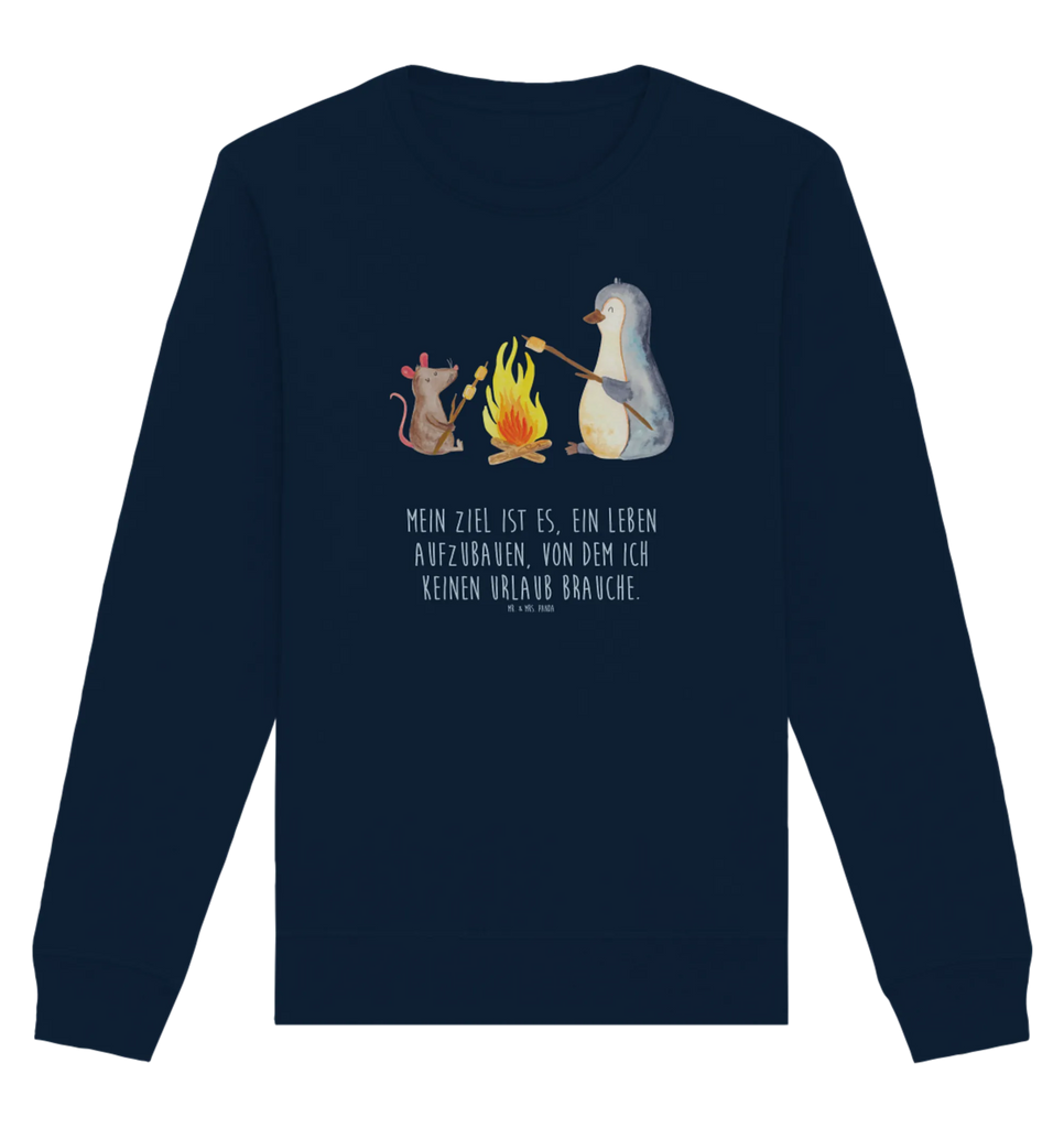 Organic Pullover Penguin campfire Pullover, Pullover Männer, Pullover Frauen, Sweatshirt, Sweatshirt Männer, Sweatshirt Frauen, Unisex, Pinguin, Maus, Pinguine, Lagerfeuer, Leben, Arbeit, Job, Motivation, Büro, Büroalltag, Lebensspruch, Lebensmotivation, Neustart, Liebe, grillen, Feuer, Marshmallows